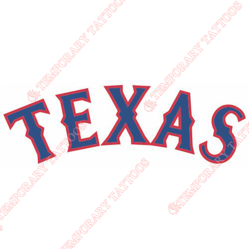 Texas Rangers Customize Temporary Tattoos Stickers NO.1982